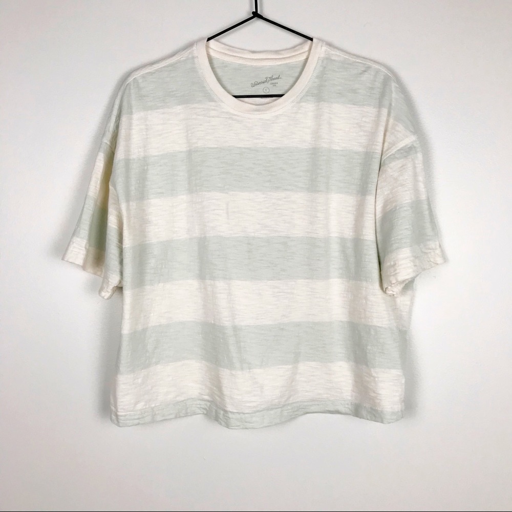 UNIVERSAL THREAD Stripe Boxy Crop Top